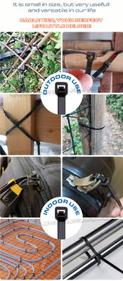 12 Inch Eco-Friendly Plastic Cable Ties, Self-locking Versatile Nylon Zip Ties with 40lbs Strength for Wire Management